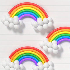 104pc Rainbow Cloud Balloon Set for Summer Parties