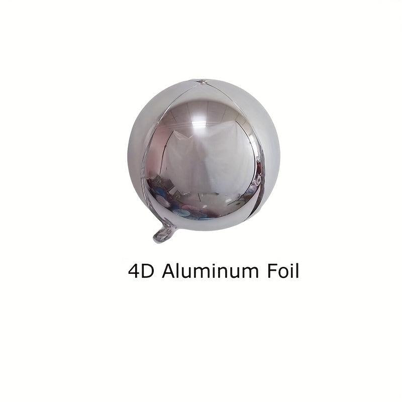 97 Piece Silver 4D Foil Balloon Garland Arch Set for Events