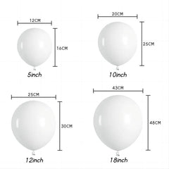 97 Piece Silver 4D Foil Balloon Garland Arch Set for Events