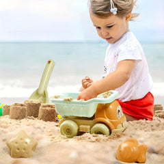 Kids Beach Toys Set - Sand Buckets, Rakes, Shovels, Hand Tools