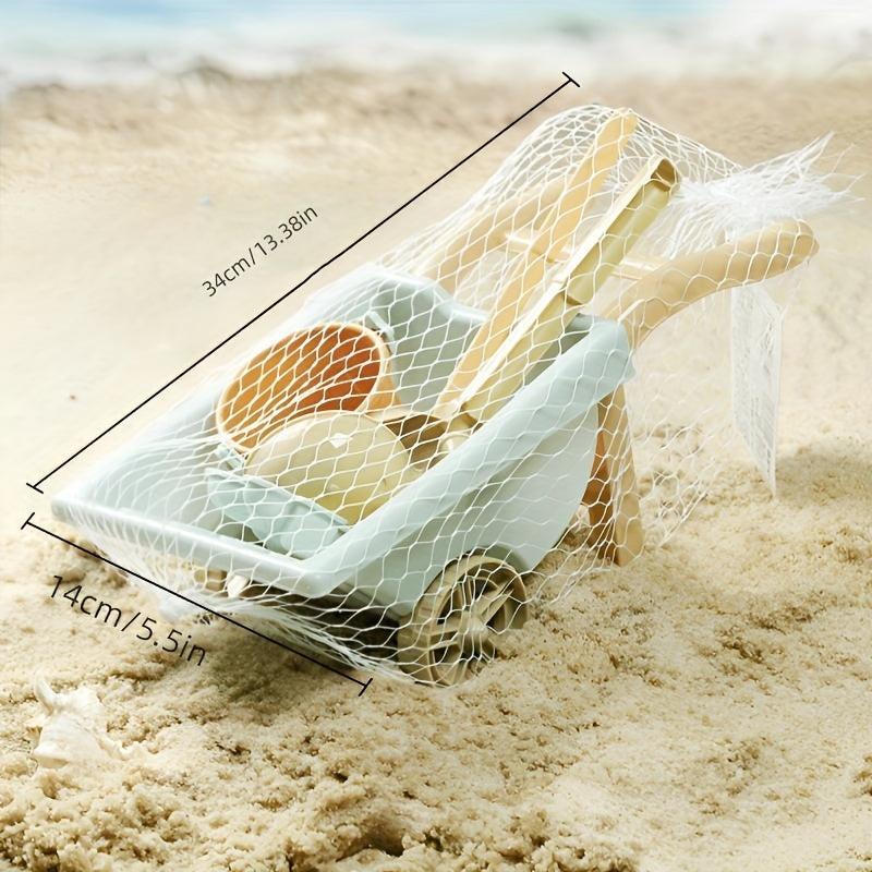 Kids Beach Toys Set - Sand Buckets, Rakes, Shovels, Hand Tools