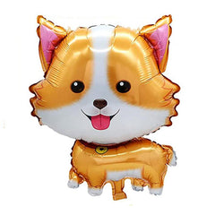 Corgi Husky & Puppy Balloons for Dog's Birthday Party