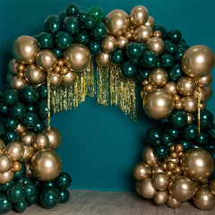 137pcs Christmas Balloon Garland Green/Gold Arch Set Baby Shower Decor