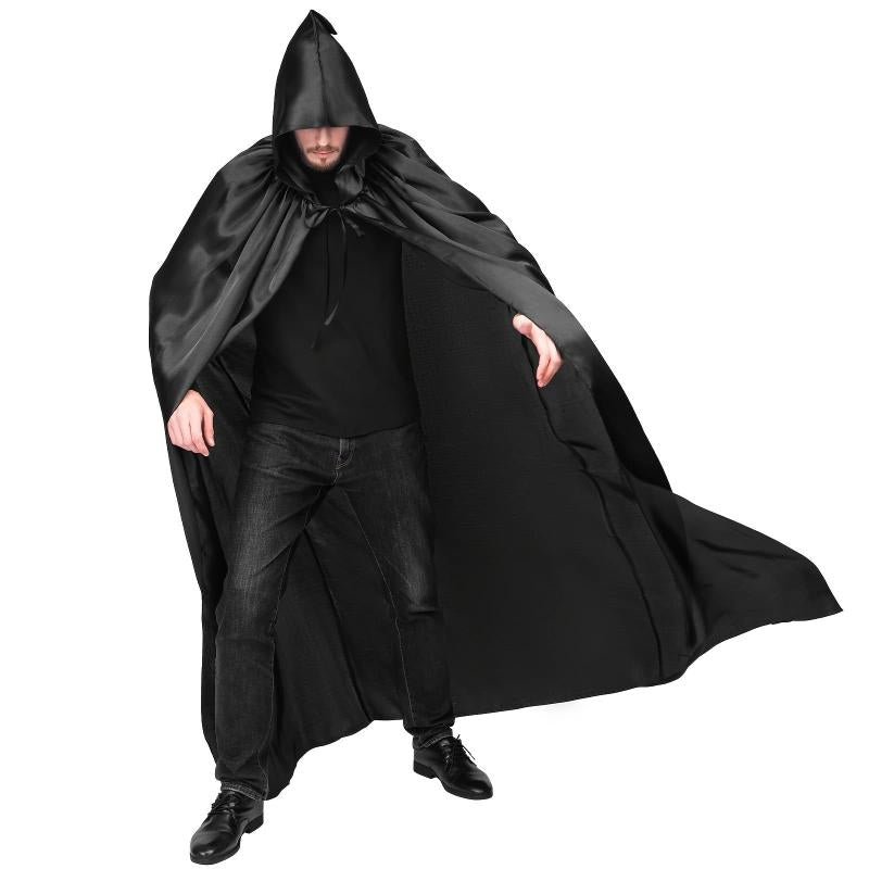 Gothic Split Hooded Cape Halloween Cloak for Men and Women