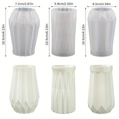 Nordic Style Crystal Drop Glue Vase Silicone Mold