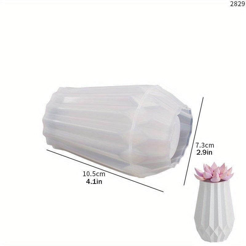 Nordic Style Crystal Drop Glue Vase Silicone Mold