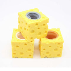 Cheese Toy Squeeze Stress Ball Mice In Cheese Toy Anxiety Relief Sensory