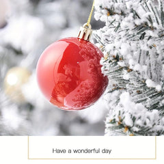 32pcs Red Green Christmas Ball Hanging Tree Ornament Assortment Set