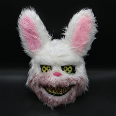 Halloween Plush Rabbit Mask for Scary Fun Party