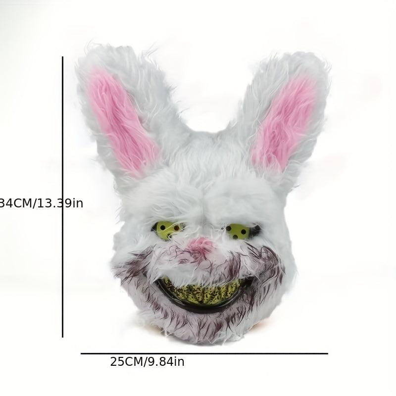 Halloween Plush Rabbit Mask for Scary Fun Party