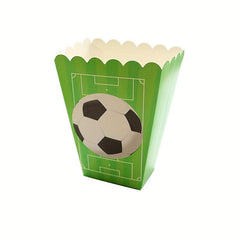 6pc Farm Animal Popcorn Boxes Yellow Popcorn Bucket Individual Soccer Game Conta