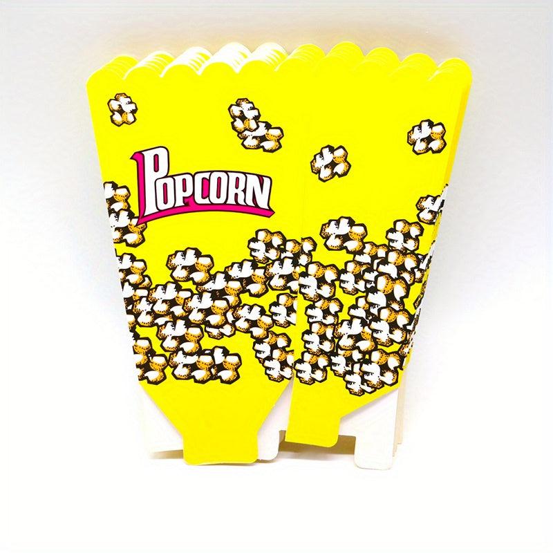 6pc Farm Animal Popcorn Boxes Yellow Popcorn Bucket Individual Soccer Game Conta