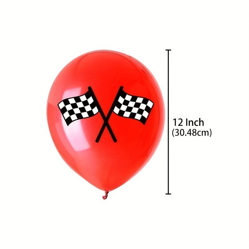 12pcs 30 48 Cm Balloon Racing Theme Party Supplies Car Banner Birthday Balloon