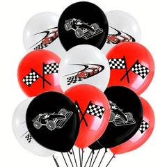 12pcs 30 48 Cm Balloon Racing Theme Party Supplies Car Banner Birthday Balloon