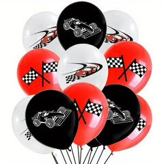 12pcs 30 48 Cm Balloon Racing Theme Party Supplies Car Banner Birthday Balloon