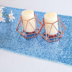 Sky Sequin Disposable Table Runner - Add Sparkle to Your Party