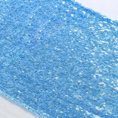 Sky Sequin Disposable Table Runner - Add Sparkle to Your Party