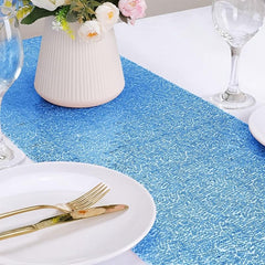 Sky Sequin Disposable Table Runner - Add Sparkle to Your Party