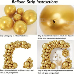 149pcs Golden Balloons Arch Garland Kit for Party Wedding Engagement