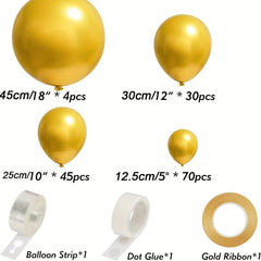 149pcs Golden Balloons Arch Garland Kit for Party Wedding Engagement