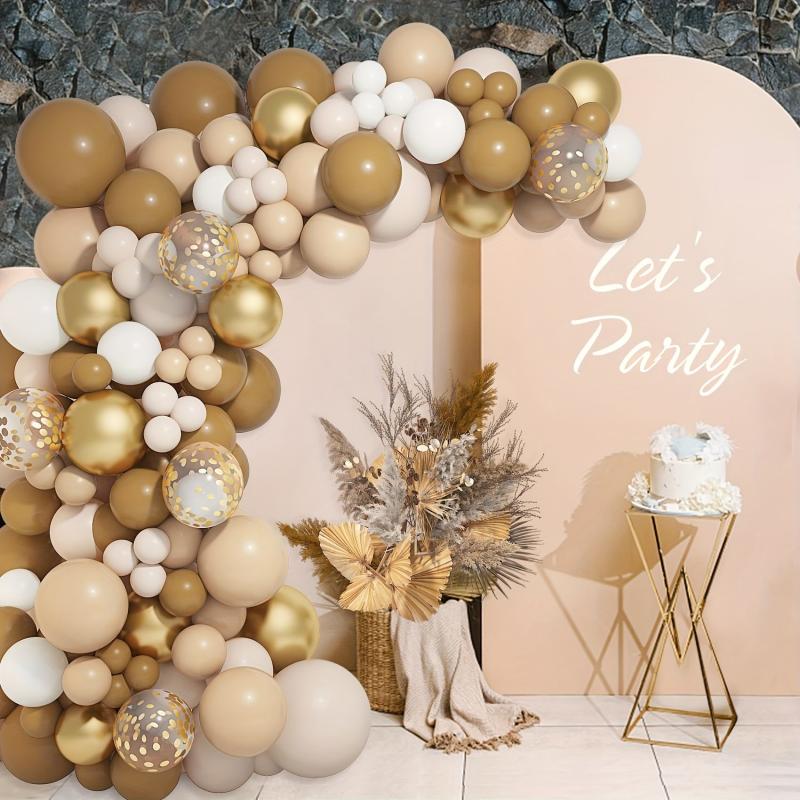 164pcs Brown Balloons Garland Arch Kit for Baby Shower