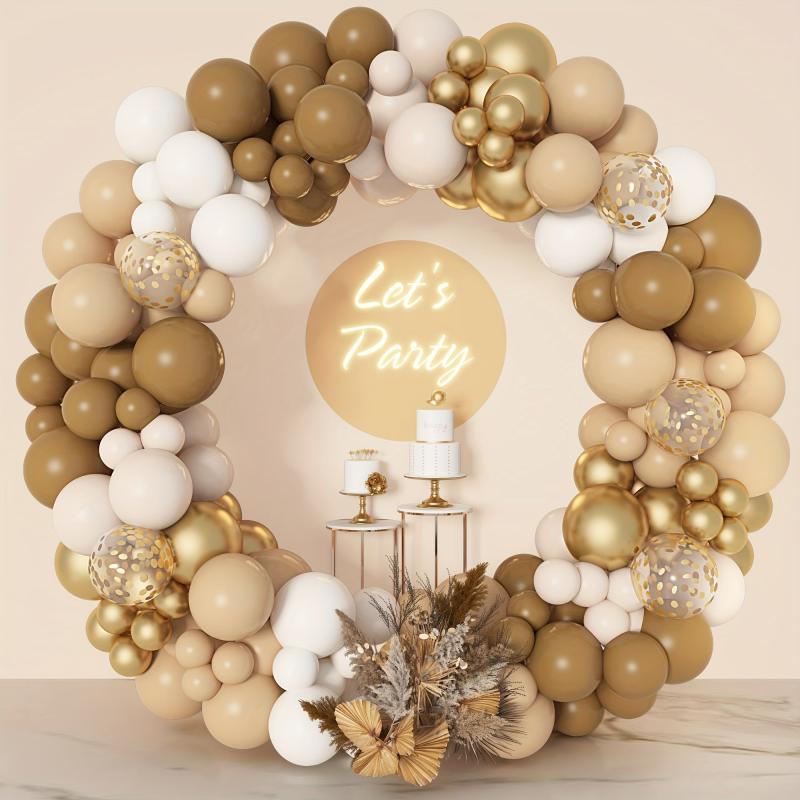 164pcs Brown Balloons Garland Arch Kit for Baby Shower