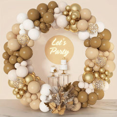 164pcs Brown Balloons Garland Arch Kit for Baby Shower