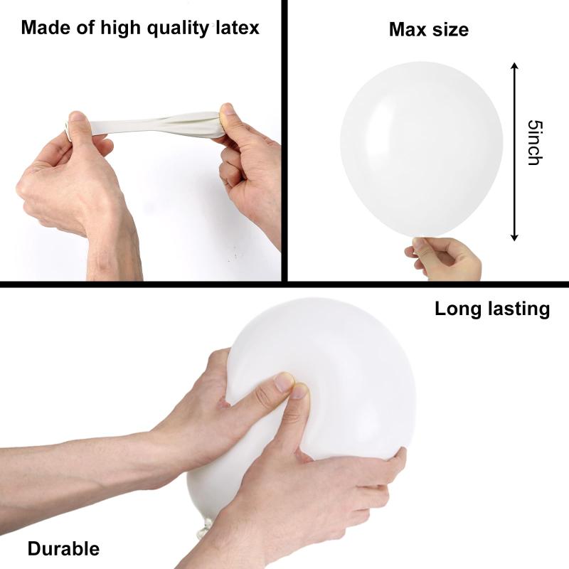 200pcs 5 Inch Latex Balloons for Party Decorations