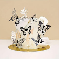 6pcs Butterfly Cake Toppers Cupcake Cake Decorations