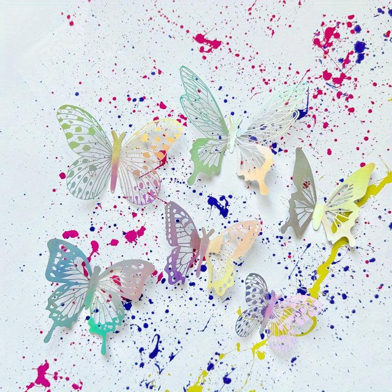 6pcs Butterfly Cake Toppers Cupcake Cake Decorations