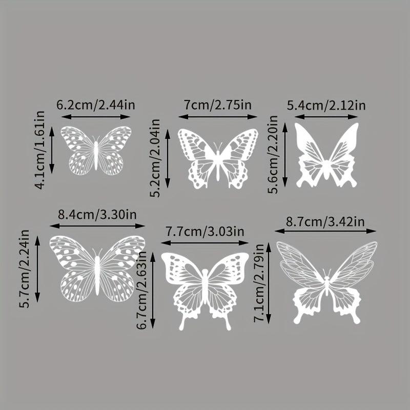 6pcs Butterfly Cake Toppers Cupcake Cake Decorations
