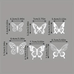 6pcs Butterfly Cake Toppers Cupcake Cake Decorations