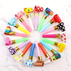 Random Blowouts Noisemakers Funny Party Blower (Pack of 20)