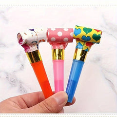 Random Blowouts Noisemakers Funny Party Blower (Pack of 20)