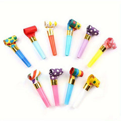 Random Blowouts Noisemakers Funny Party Blower (Pack of 20)
