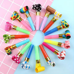 Random Blowouts Noisemakers Funny Party Blower (Pack of 20)