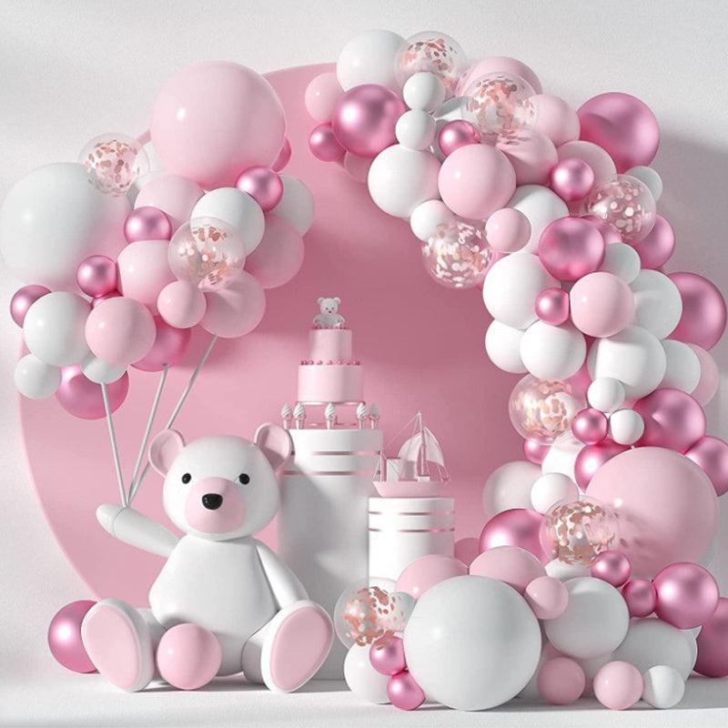 Pastel Pink Balloons Arch Garland Kit for Girl Shower Birthday Wedding