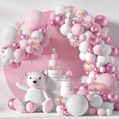 Pastel Pink Balloons Arch Garland Kit for Girl Shower Birthday Wedding