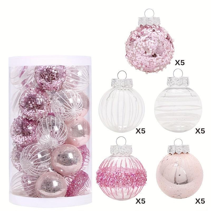 25pcs Christmas Ball Set Tree Decoration Pendant