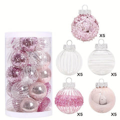 25pcs Christmas Ball Set Tree Decoration Pendant