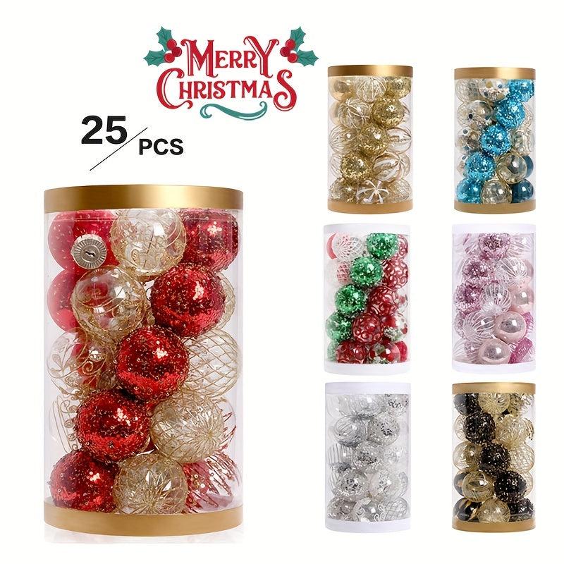 25pcs Christmas Ball Set Tree Decoration Pendant