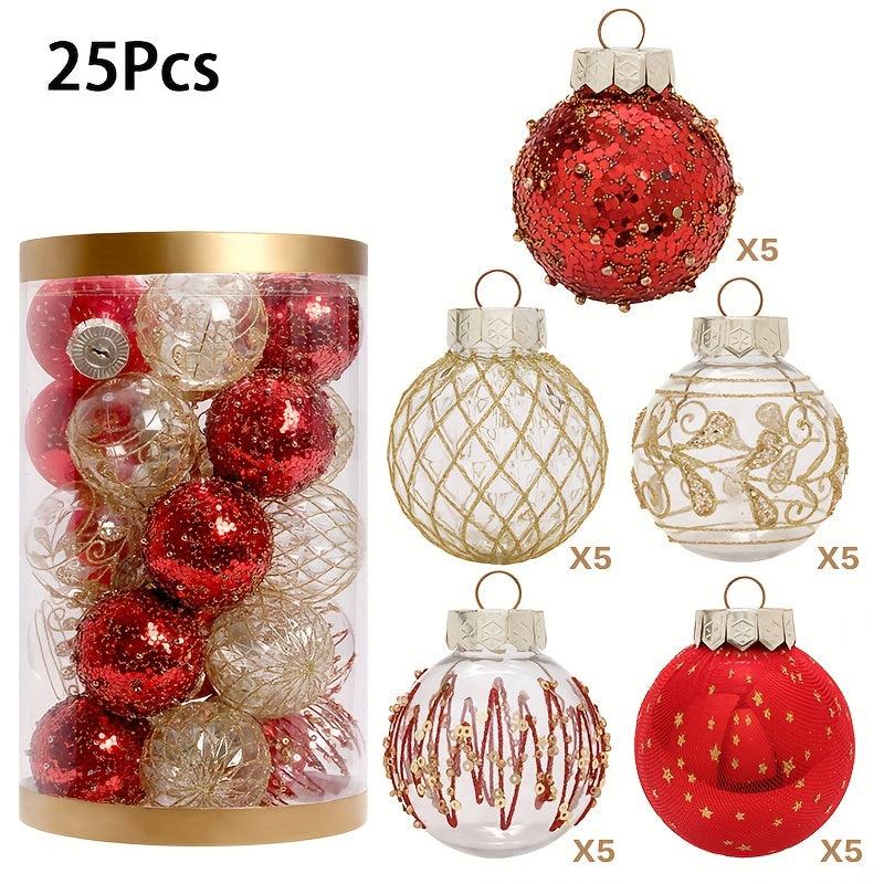 25pcs Christmas Ball Set Tree Decoration Pendant