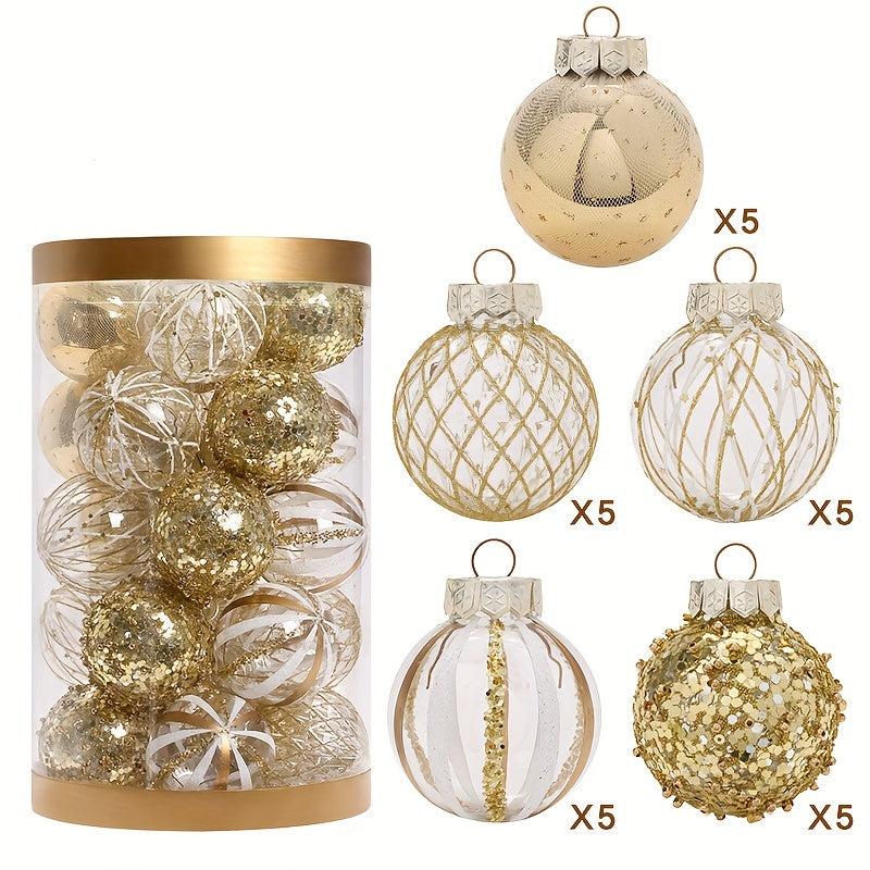 25pcs Christmas Ball Set Tree Decoration Pendant