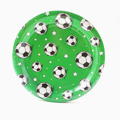 Soccer Birthday Party Tableware Decorations - Football Theme Supplies Set