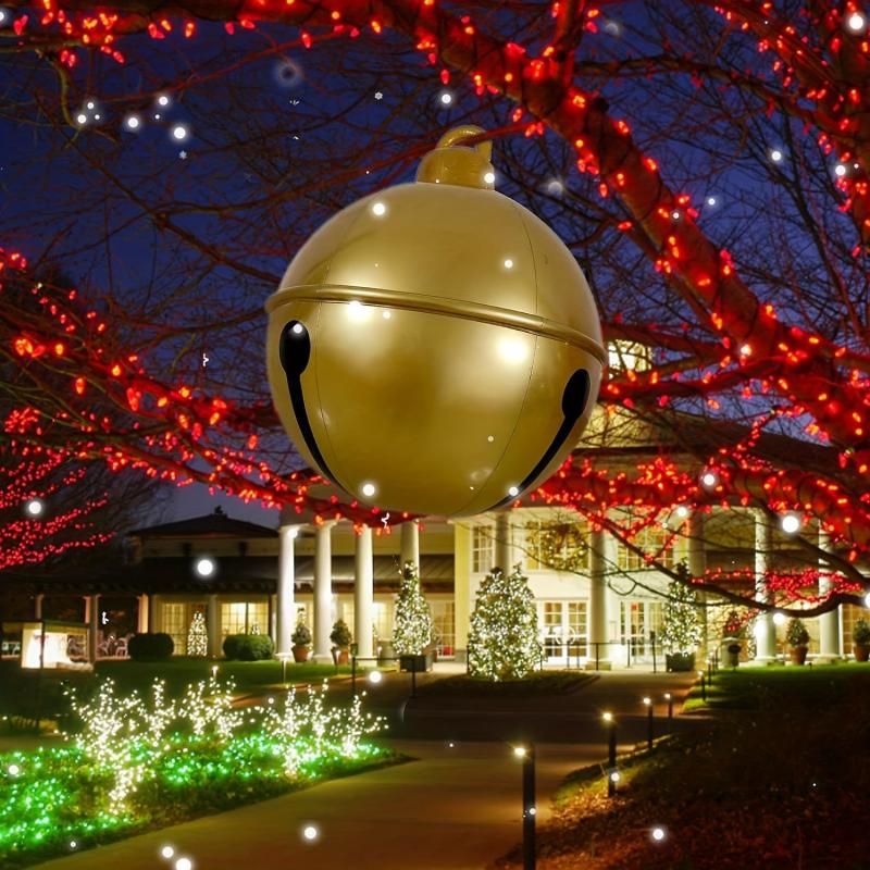 Christmas Decoration Smile Bell Balloon Outdoor Fun Pvc Christmas Inflatable Bal