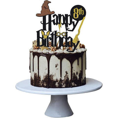 Glitter Paper Cake Decoration for Boys and Girls Birthday Party