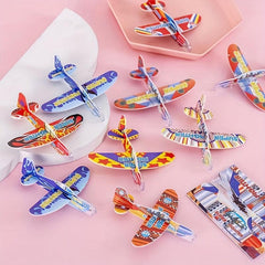 10pcs Hand Glider DIY Puzzle Toy Foam Glider Party Small Gift