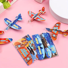 10pcs Hand Glider DIY Puzzle Toy Foam Glider Party Small Gift
