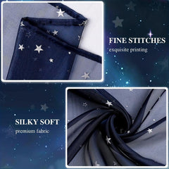 Starry Night Sky Mesh Curtain 1.2m Party Home Decoration Backdrop