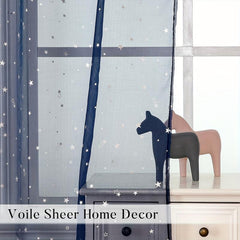 Starry Night Sky Mesh Curtain 1.2m Party Home Decoration Backdrop